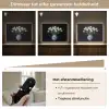 Wit - Bloemen - Tulpen - Vaas Light Box met batterij (Wandlamp) middel -USP_dimbaarNL
