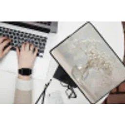 Vaas - Gipskruid - Wit laptophoes neopreen klein -bureau