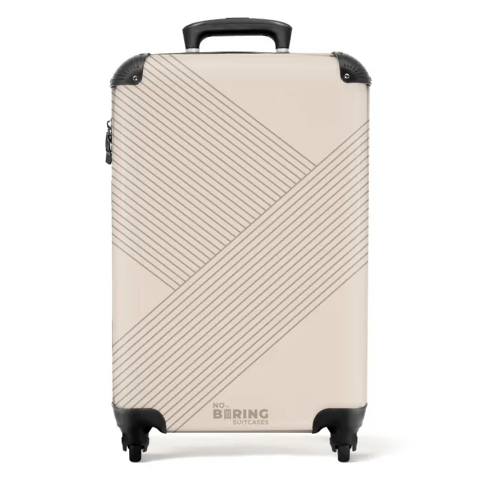 Minimal - Kruisende lijnen op NBS - Handbagage koffer - Unisex middel -productfoto_recht