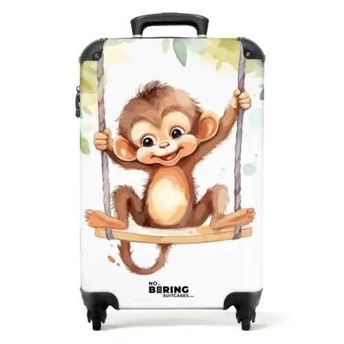 Schommelende grote aap Koffer - NBS - Handbagage middel -productfoto_recht
