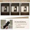 Geometrische - Vormen - Wit Light Box met batterij (Wandlamp) middel -USP_dimbaarNL