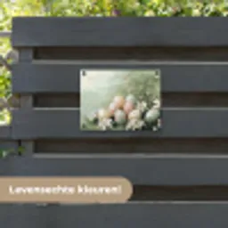 Paaseieren - Pasteltinten - Bloemen tuinposter los doek klein -sfeer3