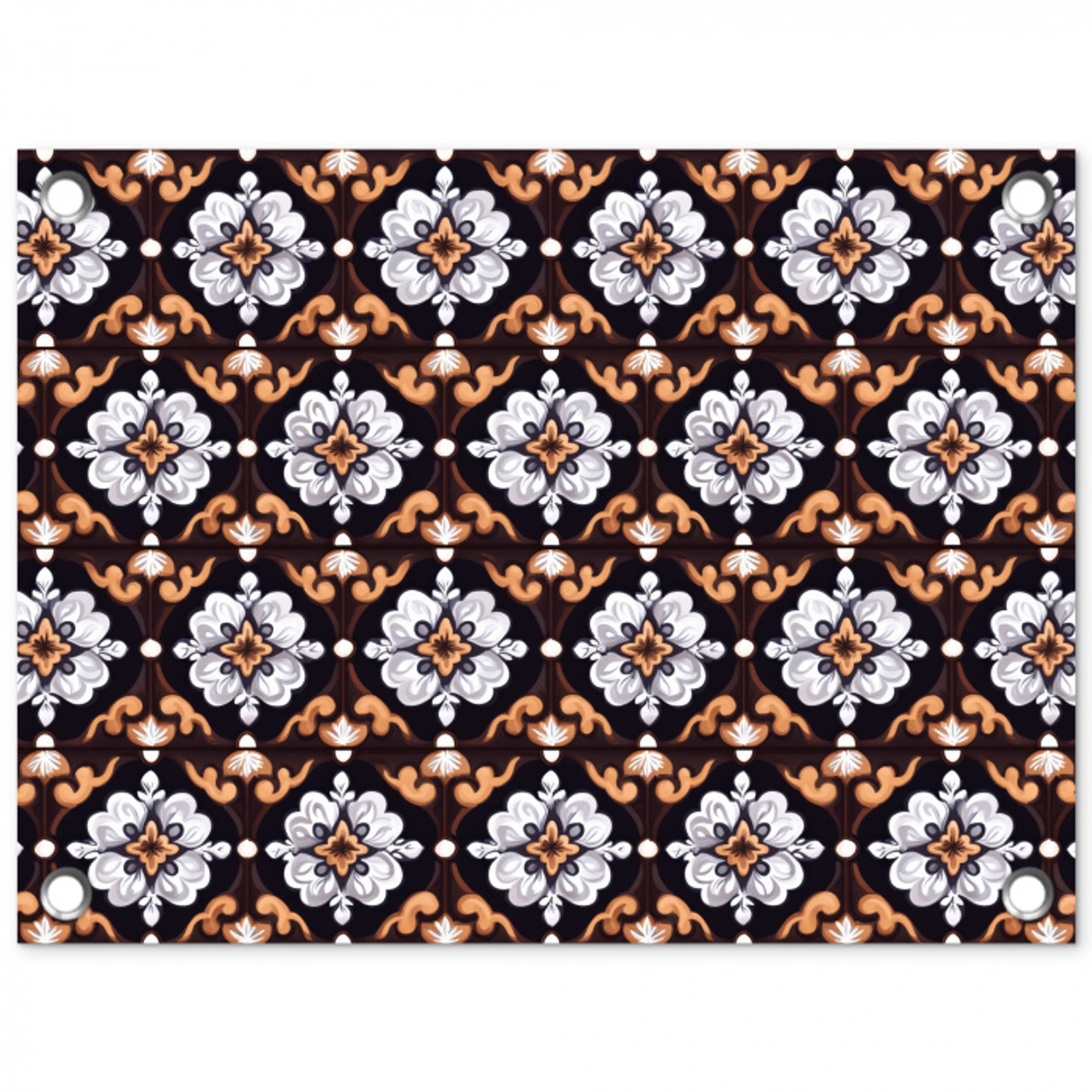 traditioneel - Element - Kleurrijk tuinposter los doek klein 239 -3d