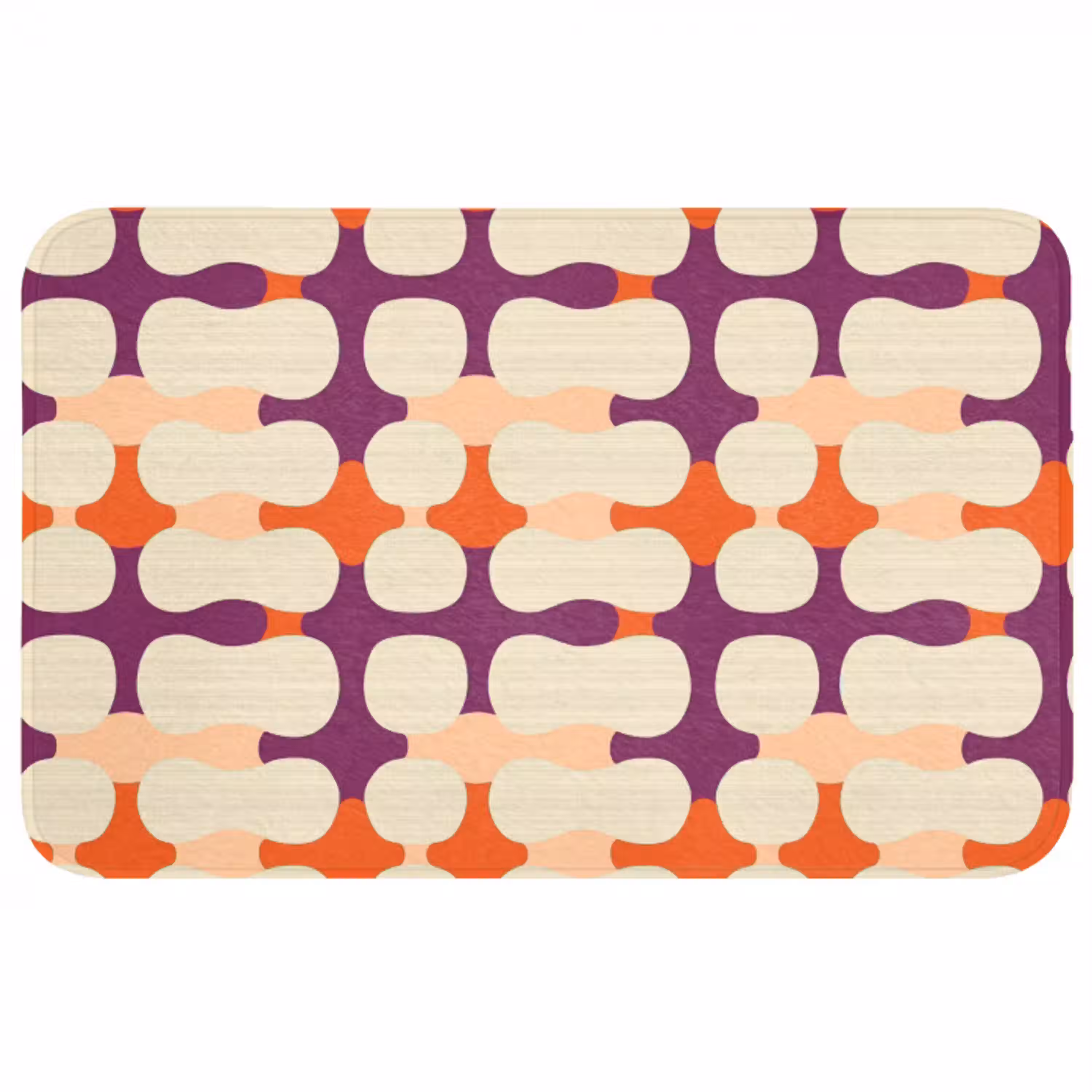 Modern - Patroon - Kleurrijk WCmat middel 1009 -3d