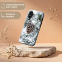 Dennenappel - Tak - Sneeuw - Winter - Sfeervol Toughcase MagSafe Apple iPhone 17 klein -USP_RandenV_FR