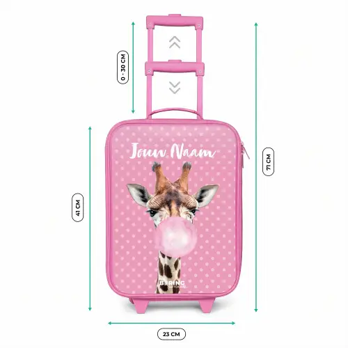 Bubblegum Billy Kinderkoffer - Roze klein -productfoto_formaten