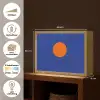 Vorm - Rond - Minimalistisch - Blauw Light Box met batterij (Wandlamp) middel -USP_websiteoverzichtNL