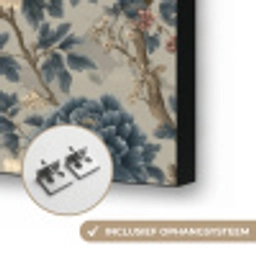 Pauw - Bloemen - Blauw Textielframe zwart klein 947 -USP_ophangsysteemNL