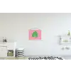 Blad - Groen - Illustratie - Minimalistisch textielposter latten blank klein -kinderkamer