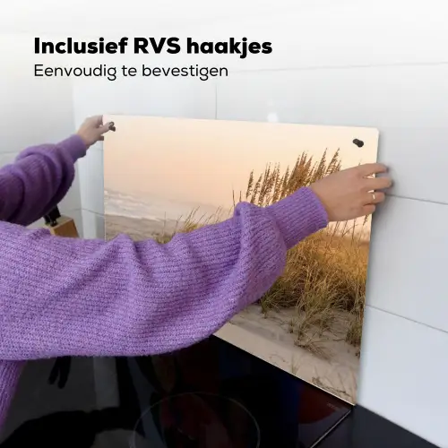 Duinlandschap - Zonsondergang - Strand Inductie beschemer met haakjes klein -ky-ophangen-nl