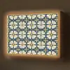 Motief - Tegel - Okergeel Light Box met batterij (Wandlamp) middel 907 -z3d_website