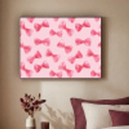 Strikken - Aquarel - Roze Textielframe zwart klein 947 -sfeer1