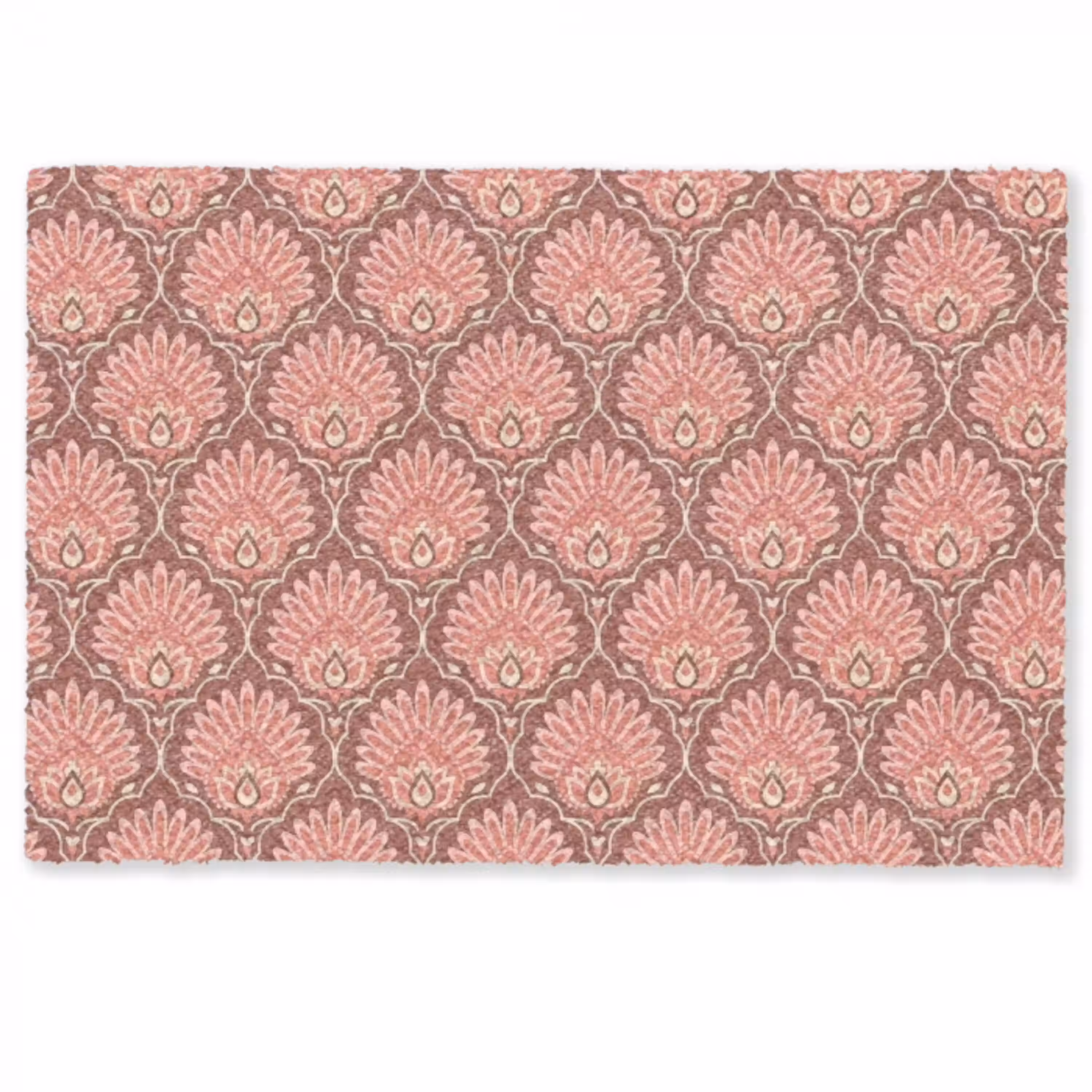 Waaiermotief - Patroon - Roze Deurmat klein -zkaufland3d