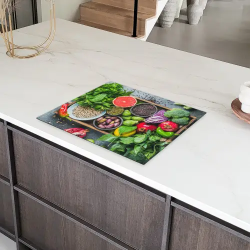 Kist - Fruit - Gezond Inductie beschermer vinyl 3mm groot -sfeer8
