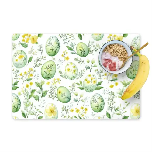 Patroon - Groen - Eieren Placemat vinyl groot -zzzproduct_Kitchenyeah-website