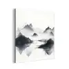 Bergen - Mistig - Water - Wit aluminium wit klein -3d