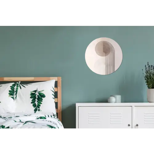 Minimalistisch - Cirkel - Lichtgrijs Wandcirkel aluminium klein -slaapkamer