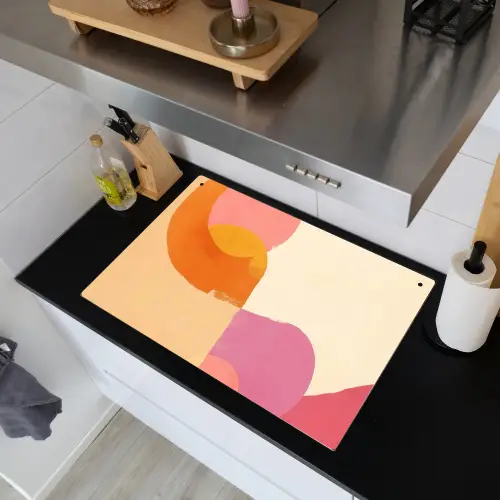 Vormen - Abstract - Kleurrijk Inductie beschemer met haakjes klein -sfeer1