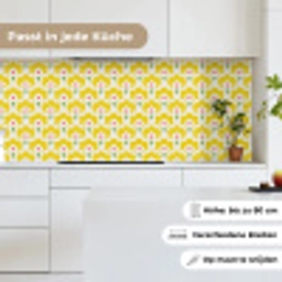 Design - Retro - Seventies - Geel keuken achterwand 2 middel 871 -sfeer4_DE