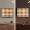 Retro - Disco - Golven Light Box met batterij (Wandlamp) middel 907 -sfeer3