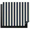 Verticale strepen - Blauw - Crème Inductie beschermer vinyl 3mm middel 274 -3d
