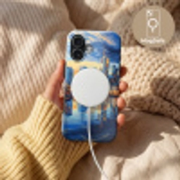 Zonsondergang Frankfurt - Stad - Skyline - Water Toughcase MagSafe Apple iPhone 17 klein -USP_MagsafeV