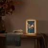 Goud - Kom - Blauw Light Box met kabel (Tafellamp) klein -sfeer4