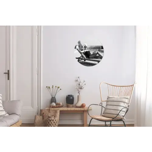 Glamour - Modern - Zwart - Wit Wandcirkel aluminium klein -woonkamer