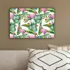 Bladeren - Flamingo - Bloemen - Jungle canvas 2cm klein -sfeer3