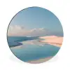 Duinen - Waterplas - Oneindige rust Wandcirkel aluminium klein -3d
