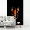 Kreeft - Oranje - Zwart - Modern fotobehang vinyl groot -woonkamer