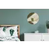 Matcha - Glas - Groen - Minimalistisch Wandcirkel aluminium klein -slaapkamer