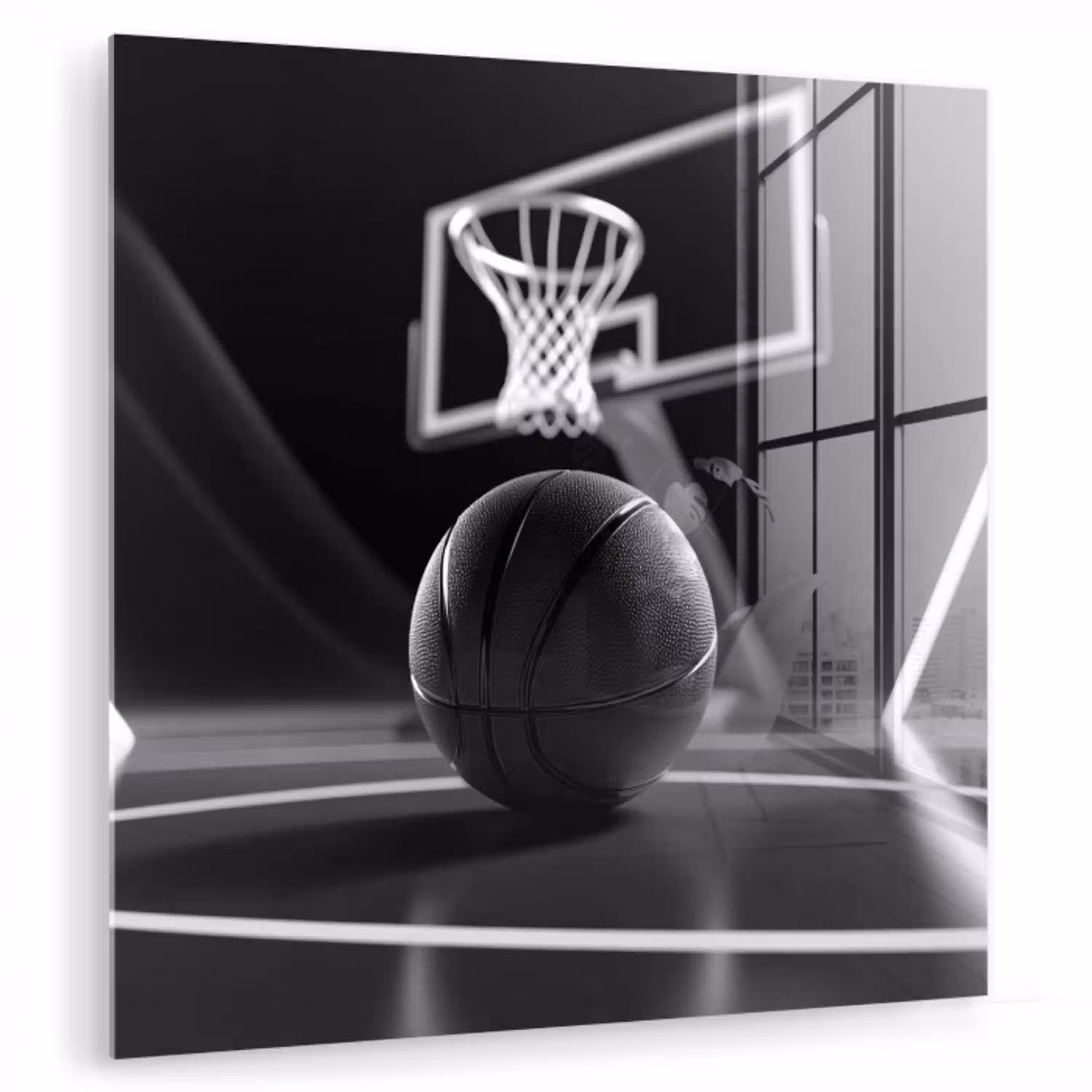 Basketbal - Basketbalveld - Lichtlijnen plexiglas 5mm klein -zzzproduct_nieuw