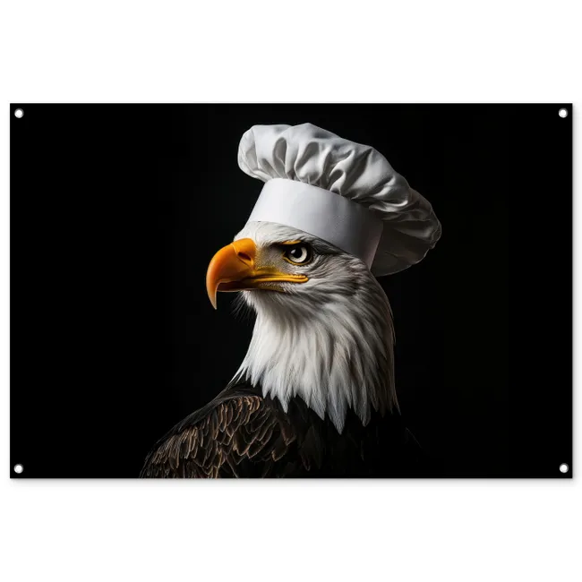 Tuinposter - Arend -Amerika - Koksmuts - Vogel - Stoer