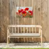Bloeipracht van Klaprozen Tuinposter op houten frame 2 cm dik klein -sfeer4