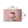 Taart - Pink - Cherry Placemat vinyl groot -specs