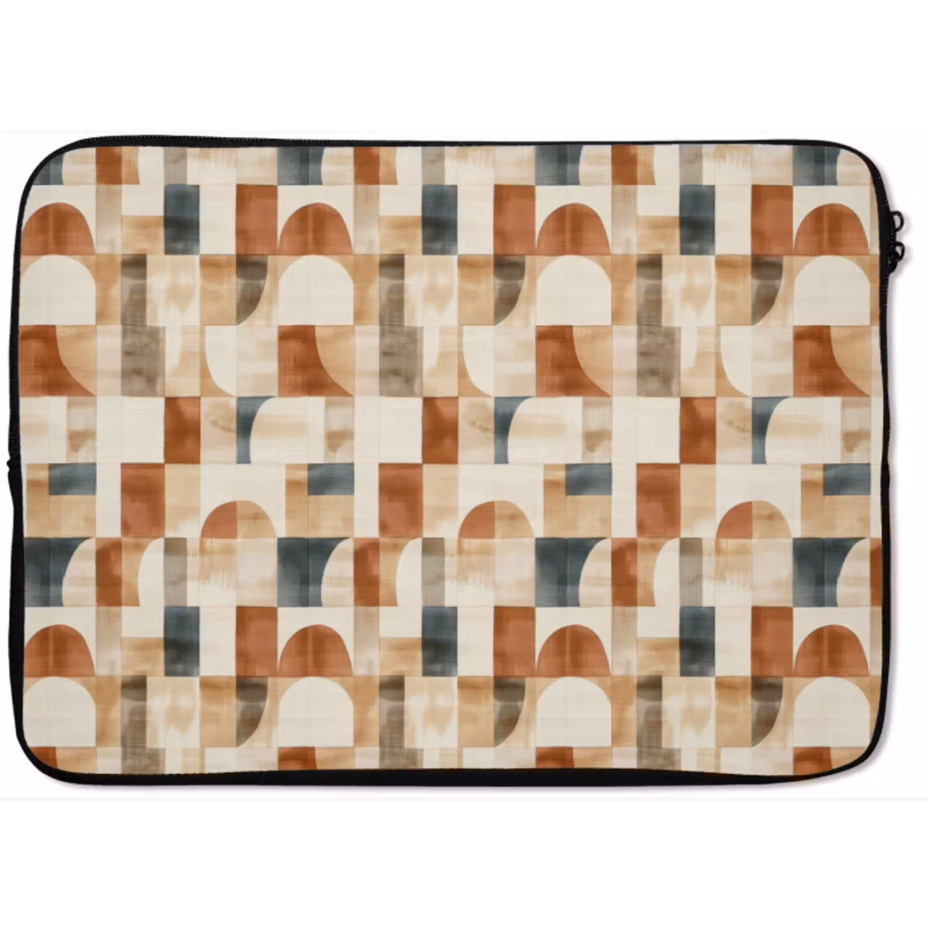 Terracotta - Geometrisch - Aquarel - Textuur laptophoes neopreen klein 279 -zkaufland3dotto