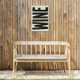 Zwart - Wijn - Decoratie - Vintage Tuinposter op houten frame 2 cm dik klein -sfeer4