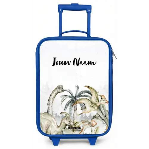 Dino Jungle Kinderkoffer - Blauw klein -zz3dotto