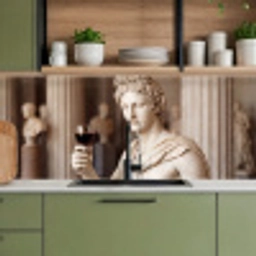 Klassiek - Marmer - Wijn keuken achterwand 2 middel -sfeer3