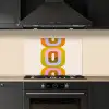 Stapel - Vormen - Geblokt - Oranje keuken achterwand spatscherm klein -sfeer1