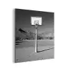 Basketbalpaal - Landschap - Zand - Wit aluminium wit klein -3d