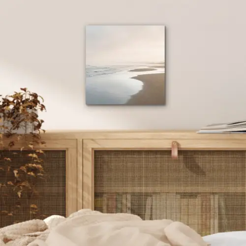 Kustlijn - Strand - Oceaan aluminium wit klein -sfeer3