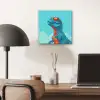 T-Rex - Blauw - Wolken - Zonnebril aluminium wit klein -sfeer5