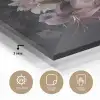 Bloemen - Vintage - Pastel - Zwart - Boeket plexiglas 5mm klein -sfeer2