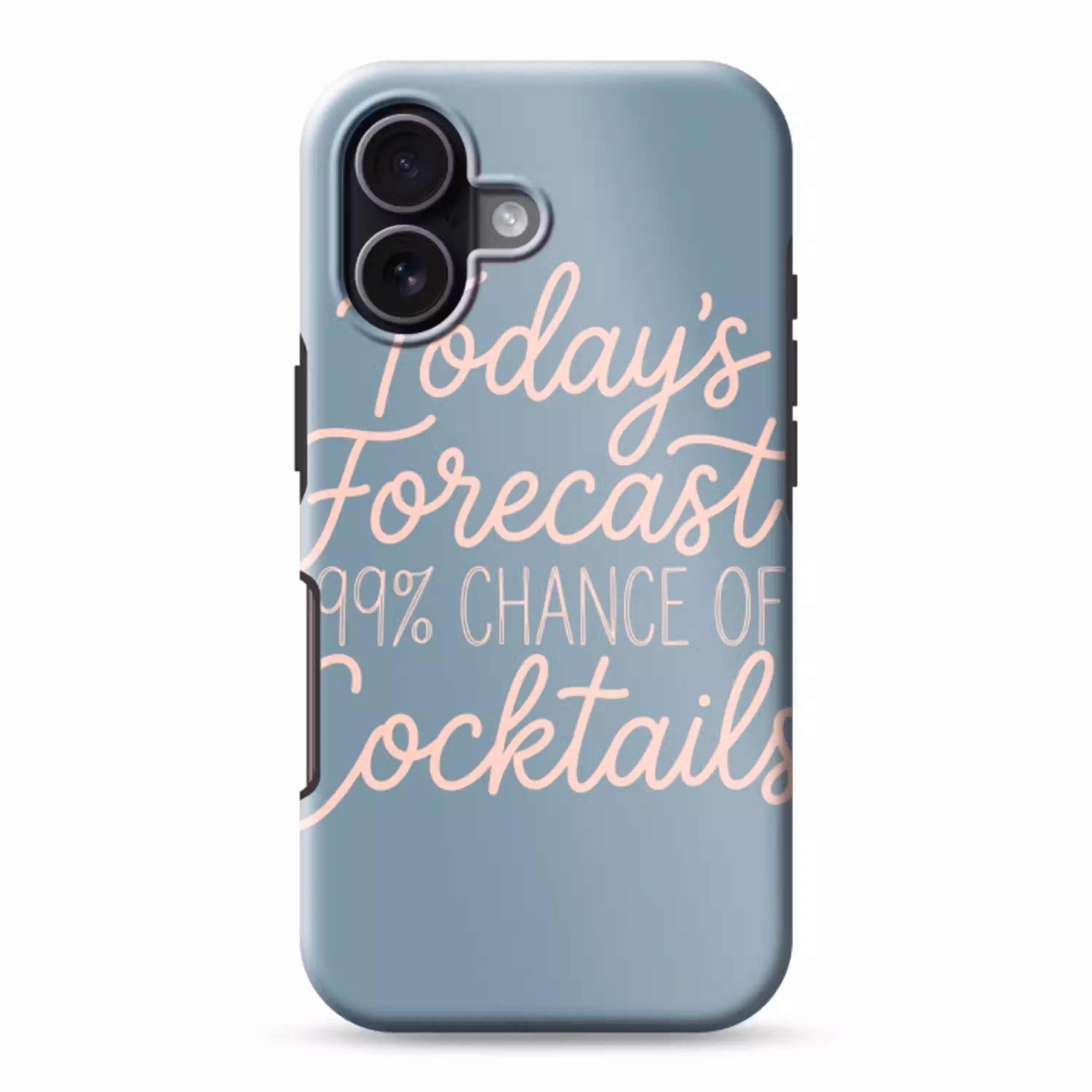 Today's Forecast - Cocktails - Blauw Toughcase MagSafe Apple iPhone 17 klein -3d
