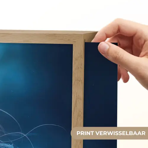 Kwal - Lichtgevend - Tentakels - Blauw Light Box met batterij (Wandlamp) middel -USP_websiteprintNL