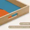 Feloranje duinen - Schaduw - Lege hemel Dienblad Rechthoek middel -USP_HandgreepNL