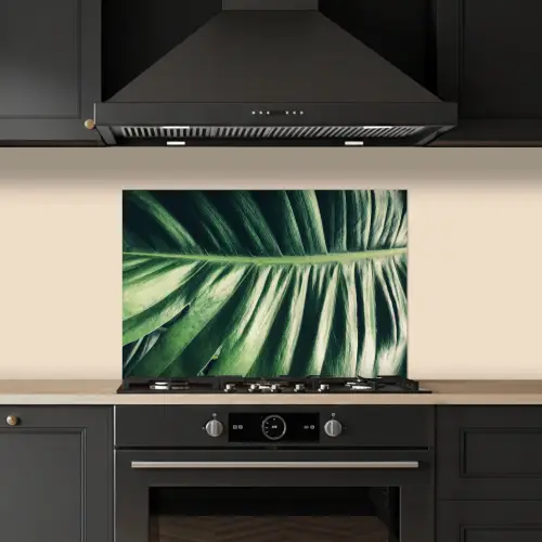 Bladeren - Tropisch - Jungle - Groen keuken achterwand spatscherm klein -sfeer1