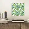 Bohemian - Bladeren - Bloemen - Tropisch aluminium wit klein -sfeer1